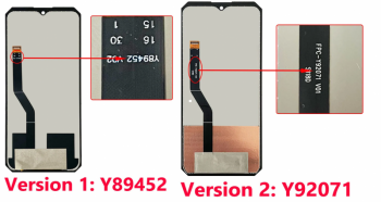 Дисплей Oukitel WP38 с сенсором (тачскрином) черный Оригинал