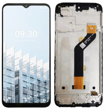 Дисплей Tecno Pop 6 Pro BE8 с сенсором (тачскрином) черный с рамкой Оригинал