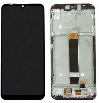 Дисплей Motorola XT2025-2 Moto E6 Plus PAGA0004, PAGA0033 с сенсором (тачскрином) черный с рамкой