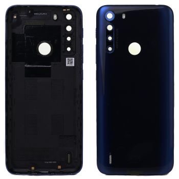 Задняя крышка корпуса Motorola XT2073, XT2073-2 One Fusion синяя Оригинал