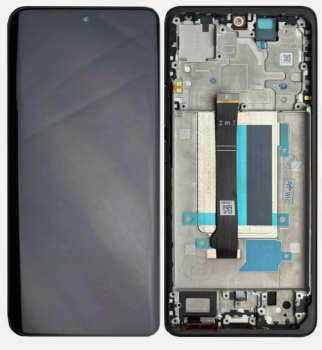 Дисплей Xiaomi Redmi Note 13 Pro Plus 23090RA98C, 23090RA98G с сенсором (тачскрином) черный с рамкой Оригинал