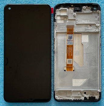 Дисплей Oppo A76 CPH2375. Oppo A36 PESM10 с сенсором (тачскрином) черный с рамкой Оригинал