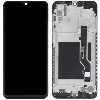 Дисплей ZTE Blade A7S 2020 с сенсором (тачскрином) черный с рамкой