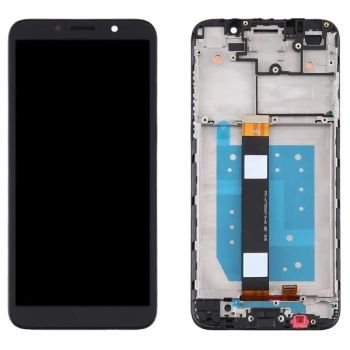 Дисплей Motorola XT2029, XT2029-2 Moto E6 Play с сенсором (тачскрином) черный с рамкой
