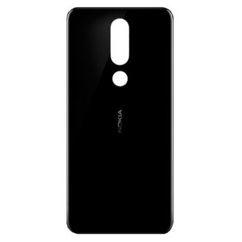 Задняя крышка корпуса Nokia 5.1 Plus TA-1105, TA-1120, TA-1102 черная Оригинал