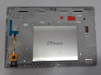 Дисплей Lenovo TB-X505F, TB-X505L Tab M10 с сенсором (тачскрином) белый с рамкой
