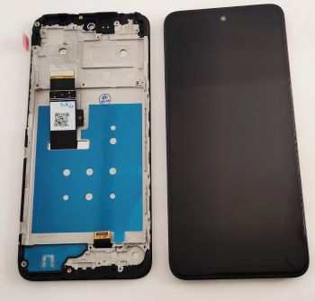 Дисплей Motorola XT2333, XT2333-3 Moto G23 с сенсором (тачскрином) черный с рамкой Оригинал