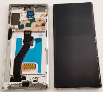 Дисплей Samsung N975 (SM-N975F, SM-N975F/DS) Galaxy Note 10 Plus с сенсором (тачскрином) черный с рамкой OLED