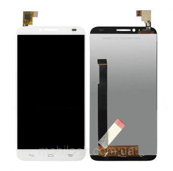 Дисплей (LCD) Alcatel 6037 One Touch Idol 2 с сенсором белый Оригинал
