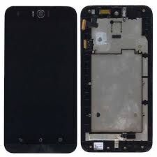 Дисплей (LCD) Asus ZenFone 2 Laser (ZE551KL) с сенсором чёрный + рамка Оригинал