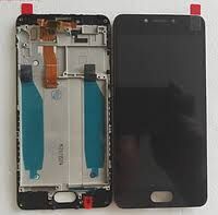 Дисплей (LCD) Meizu M5c (M710h) с сенсором чёрный + рамка
