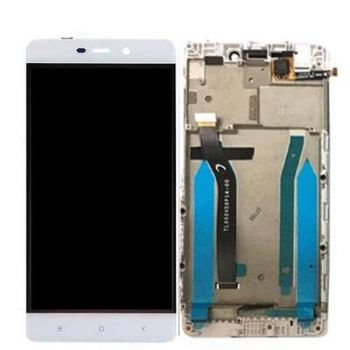 Дисплей (LCD) Xiaomi Redmi 4A с сенсором белый + рамка