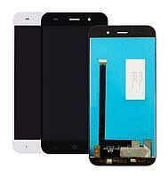 Дисплей (LCD) ZTE V7 Lite с сенсором белый Оригинал
