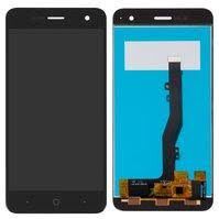 Дисплей (LCD) ZTE V8 Mini с сенсором черный Оригинал
