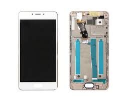 Дисплей (LCD) Meizu M3s (Y685Q, Y685H) с сенсором белый + рамка