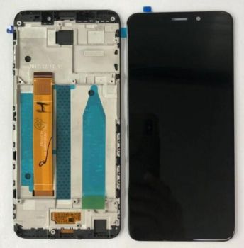 Дисплей (LCD) Meizu M6s с сенсором чёрный + рамка Оригинал