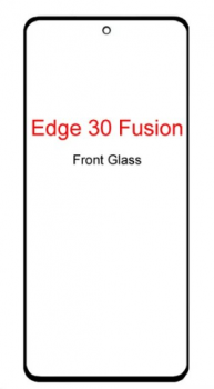 Стекло сенсорного экрана Motorola XT2243, XT2243-1, XT2243-2 Moto Edge 30 Fusion черное Оригинал