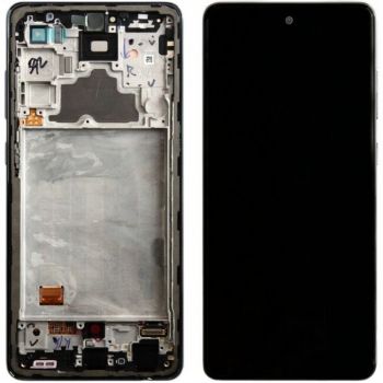 Дисплей Samsung A725 (SM-A725F, SM-A725F/DS) Galaxy A72 с сенсором (тачскрином) черный с рамкой Оригинал