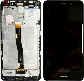Дисплей Huawei Honor 6X, Mate 9 Lite, GR5 2017 BLN-L21, BLL-L22 с сенсором (тачскрином) черный с рамкой
