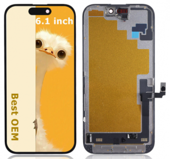 Дисплей Apple iPhone 16 A3287, A3081, A3286, A3288 с сенсором (тачскрином) черный Оригинал