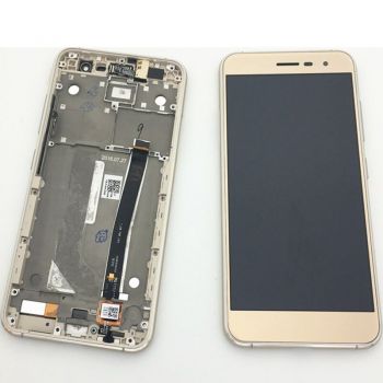 Дисплей Asus ZE520KL ZenFone 3 Z017D, Z017DA, Z017DB, Z017DC с сенсором (тачскрином) золотой с рамкой Оригинал