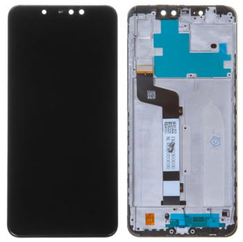 Дисплей (LCD) Xiaomi Redmi Note 6 Pro с сенсором чёрный + рамка