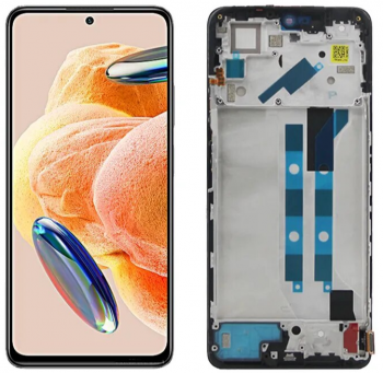 Дисплей Xiaomi Redmi Note 12 Pro 4G 2209116AG с сенсором (тачскрином) черный с рамкой Оригинал
