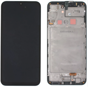 Дисплей Samsung A245 (SM-A245F, SM-A245F/DS) Galaxy A24 с сенсором (тачскрином) черный с рамкой Оригинал