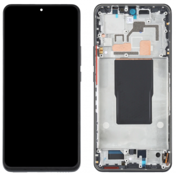 Дисплей Xiaomi 12T 22071212AG, 12T Pro 22081212UG с сенсором (тачскрином) черный с рамкой Оригинал