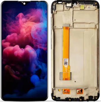 Дисплей Vivo Y1S 1929. Vivo Y90 1908, 1823 с сенсором (тачскрином) черный с рамкой Оригинал