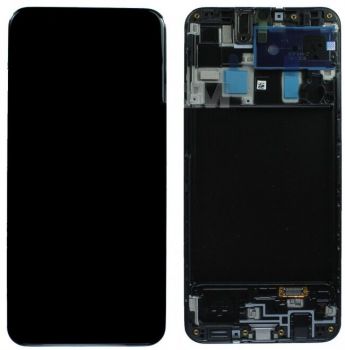 Дисплей Samsung M107 (SM-M107F, SM-M107F/DS) Galaxy M10s с сенсором (тачскрином) черный с рамкой Оригинал