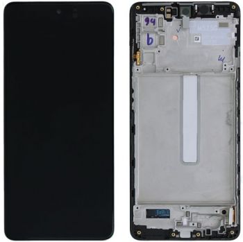 Дисплей Samsung M526 (SM-M526B, SM-M526B/DS) Galaxy M52 5G с сенсором чёрный с рамкой Оригинал