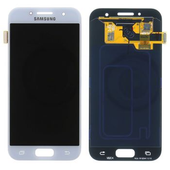 Дисплей Samsung A320 (SM-A320F, SM-A320F/DS) Galaxy A3 2017 Duos с сенсором (тачскрином) голубой TFT