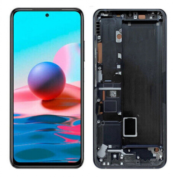 Дисплей Xiaomi Mi Note 10, Mi Note 10 Pro, Mi CC9 Pro, Mi Note 10 Lite M2002F4LG с сенсором (тачскрином) черный с рамкой OLED