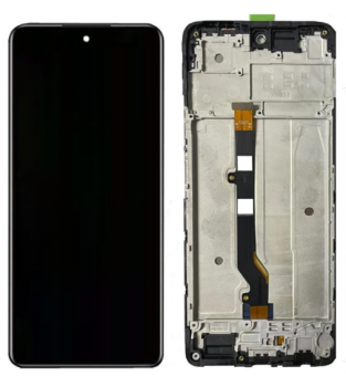 Дисплей Infinix Hot 40 X6836. Infinix Hot 40 Pro X6837 с сенсором (тачскрином) черный с рамкой Оригинал