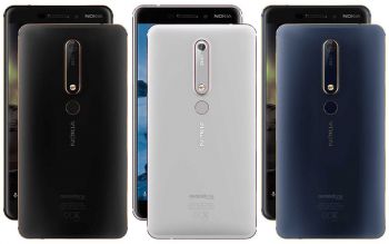 Задняя крышка корпуса Nokia 6.1 Dual Sim TA-1043, TA-1045, TA-1054, TA-1050, TA-1068 черная Оригинал