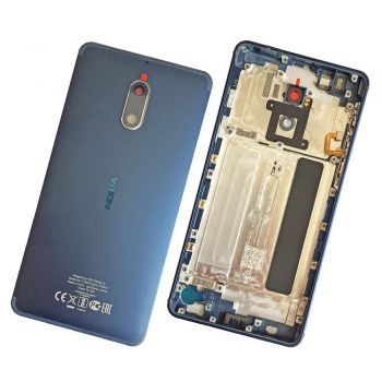 Задняя крышка корпуса Nokia 6 Dual SIM TA-1021, TA-1033, TA-1000, TA-1003, TA-1025, TA-1039 синяя Оригинал