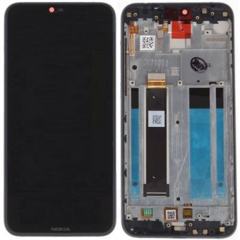 Дисплей Nokia 6.1 Plus Dual Sim (Nokia X6) TA-1083, TA-1099, TA-1103 с сенсором (тачскрином) черный с рамкой Оригинал