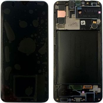Дисплей Samsung A307 (SM-A307F) Galaxy A30s 2019 с сенсором (тачскрином) черный с рамкой Оригинал