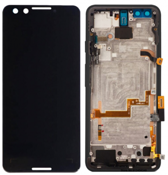 Дисплей Google Pixel 3 G013A, G013B с сенсором (тачскрином) черный с рамкой Оригинал