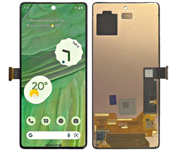 Дисплей Google Pixel 7 GVU6C, GQML3 с сенсором (тачскрином) черный Оригинал