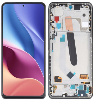 Дисплей Xiaomi Mi11i M2012K11G, Mi11X M2012K11AI с сенсором (тачскрином) черный с рамкой OLED