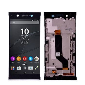 Дисплей Sony G3212, G3221, G3223, G3226 Xperia XA1 Ultra Dual с сенсором (тачскрином) черный с рамкой Оригинал