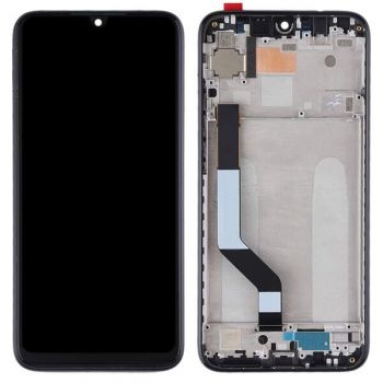 Дисплей Xiaomi Redmi Note 7, Redmi Note 7 Pro с сенсором (тачскрином) черный с рамкой