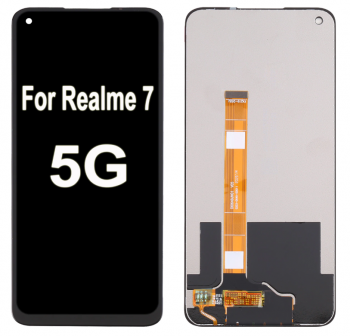Дисплей Realme 7 5G RMX2111. Realme 7 4G RMX2155 с сенсором (тачскрином) черный