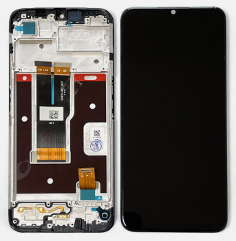Дисплей Realme C31 RMX3501 с сенсором (тачскрином) черный с рамкой Оригинал