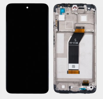 Дисплей Xiaomi Redmi 10 2022 21121119SG, 22011119UY с сенсором (тачскрином) черный с рамкой