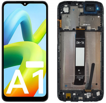 Дисплей Xiaomi Redmi A1 220733SI, 220733SG, 220733SL. Xiaomi Redmi A1 Plus 220733SFG с сенсором (тачскрином) черный с рамкой Оригинал
