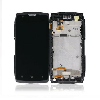 Дисплей (LCD) Blackview BV7000 с сенсором чёрный + рамка Оригинал