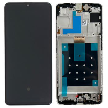 Дисплей Samsung M556 (SM-M556B, SM-M556B/DS) Galaxy M55 5G с сенсором (тачскрином) черный с рамкой OLED